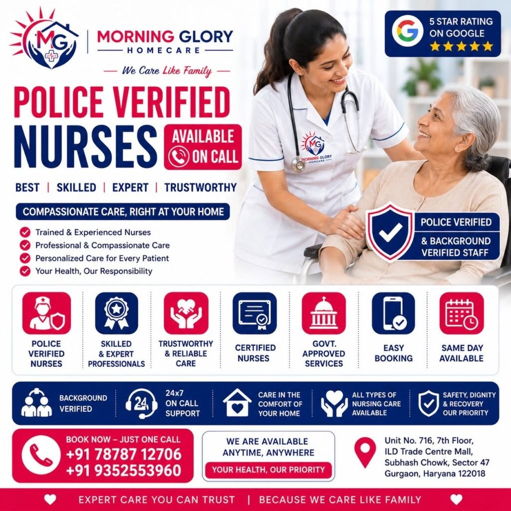 Police Verified Nurses Available On Call in Gurgaon