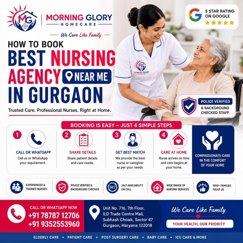 How to Book Best Nursing Agency Near Me in Gurgaon